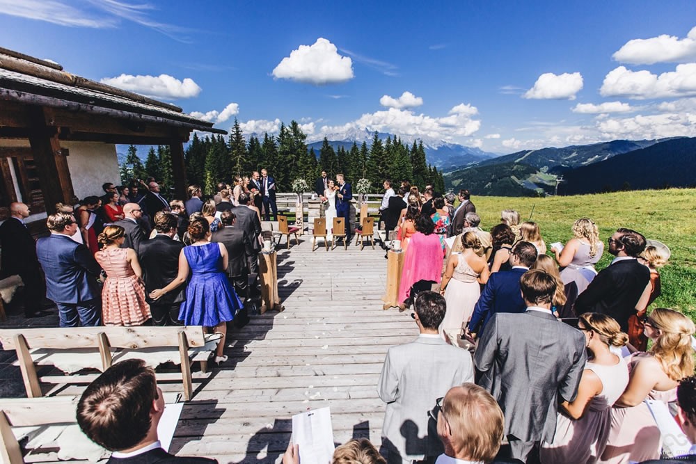 Freie Trauung in den Bergen Österreichs und des Allgäus im Sommer