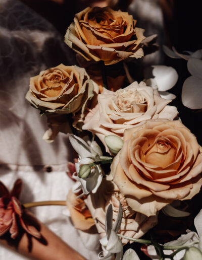 Bridal bouquet at a mountain wedding in Austria