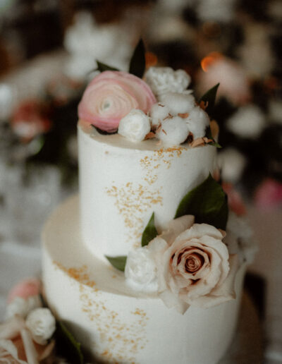 Hochzeitstorte bei Winterhochzeit